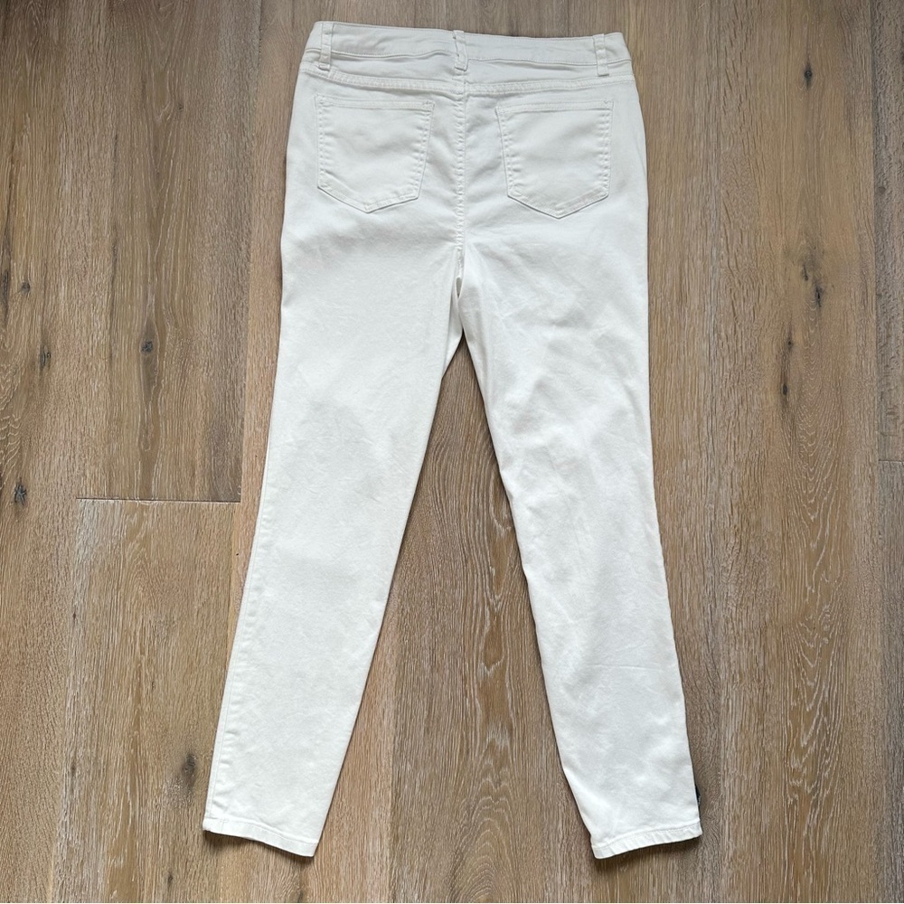 Needle & Cloth White Mid Rise Stretchy Skinny Ankle Cigarette Jeans - Size 8 - Picture 6 of 12